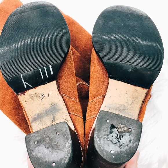 Tomis | Authentic Vintage early 70’s Suede Western Campus Boots 8 - Picture 3 of 6